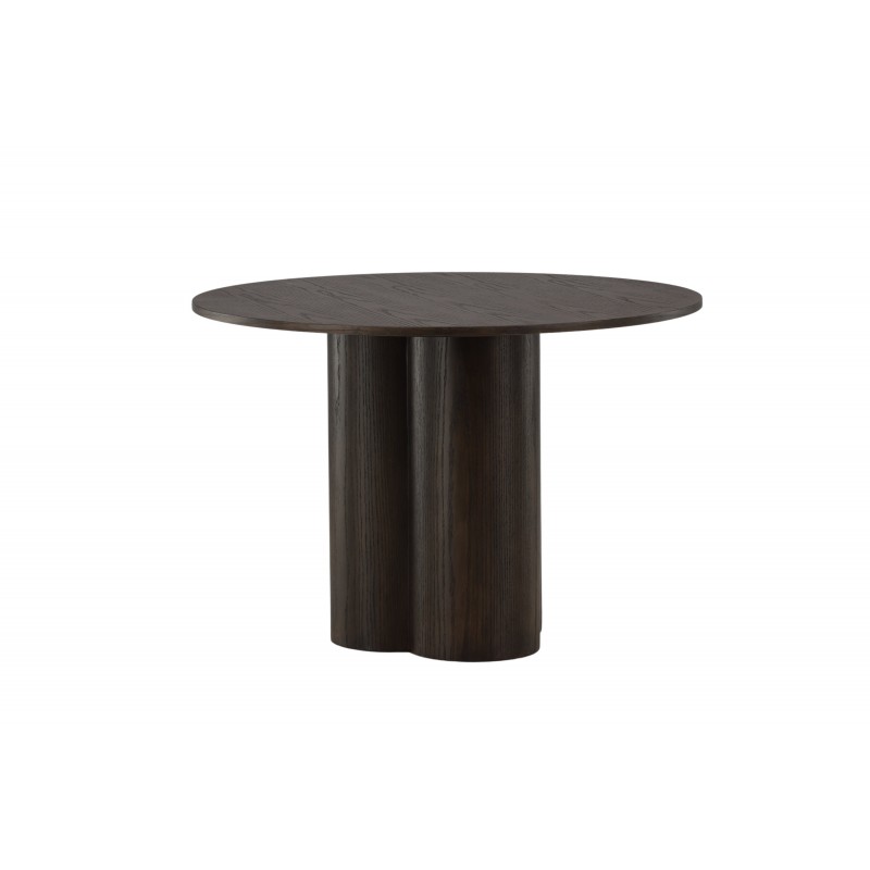 Olivia Rundt spisebord Ø110cm - Lakeret Mocca billede