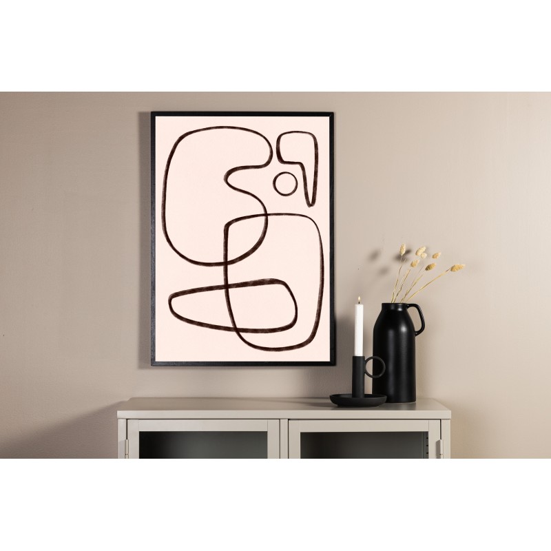 Line Art Plakat - Sort og Hvid