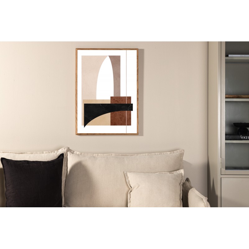 Materialer Plakat - Beige og Hvid