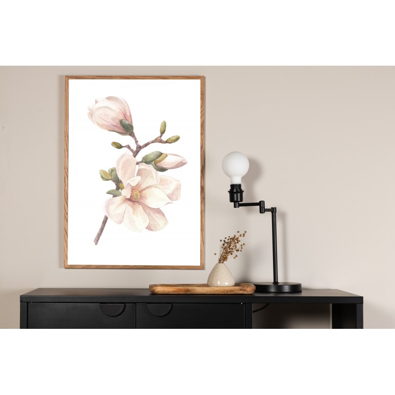 Håndlavet Plakat - Pink og Hvid