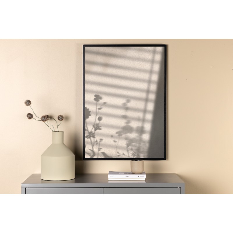Flower Shadow Plakat - Hvid
