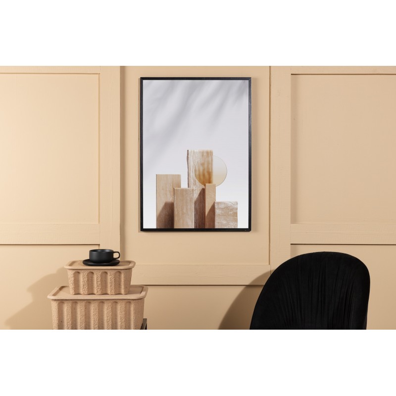 Træblokke Plakat  - Beige