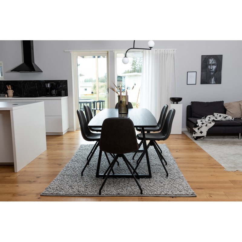 Inca t Spisebordssæt  - Sort