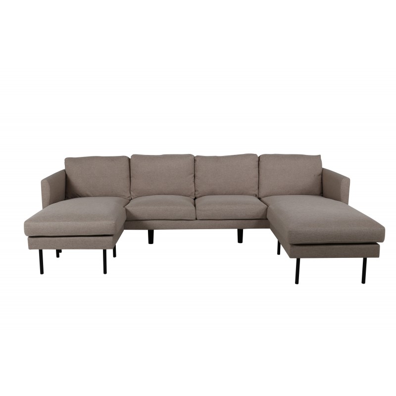 Zoom U-Sofa -Brun billede
