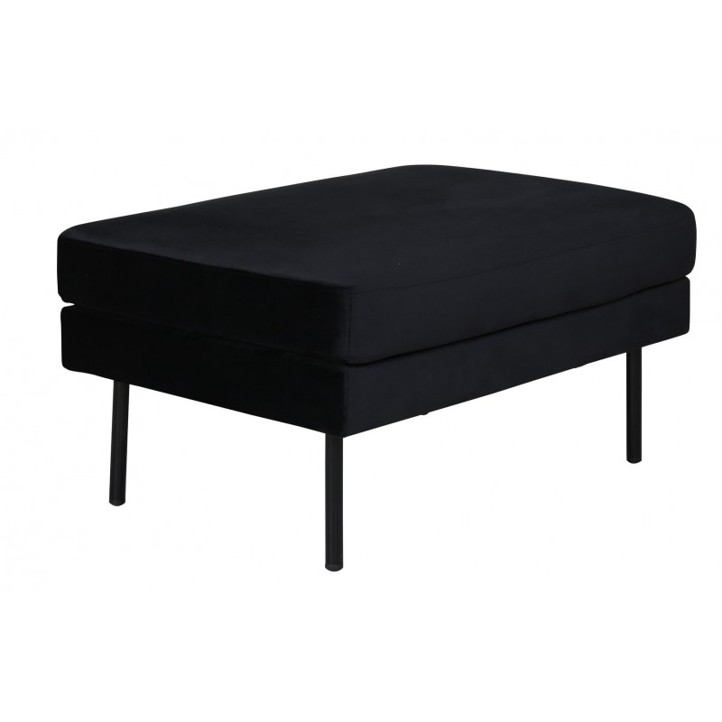 Zoom Puf 85x64cm - Sort velour billede