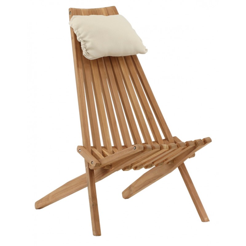 Kenya loungestol i Teaktræ inkl. hynde