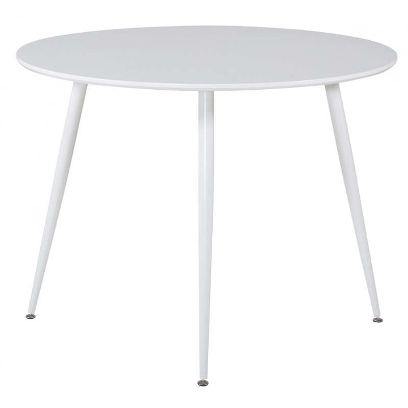 Plaza Rundt spisebord Ø100cm - Hvid billede