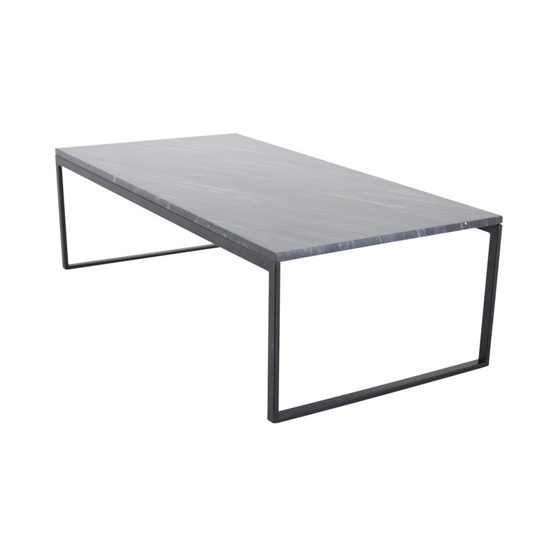 Estelle ægte marmor Sofabord  120x60cm - Grå