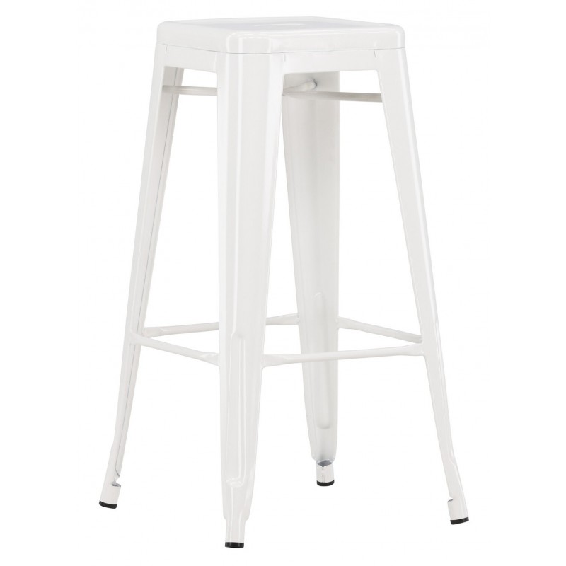 VENTURE DESIGN Tempe barstol, m. fodstøtte - beige stål