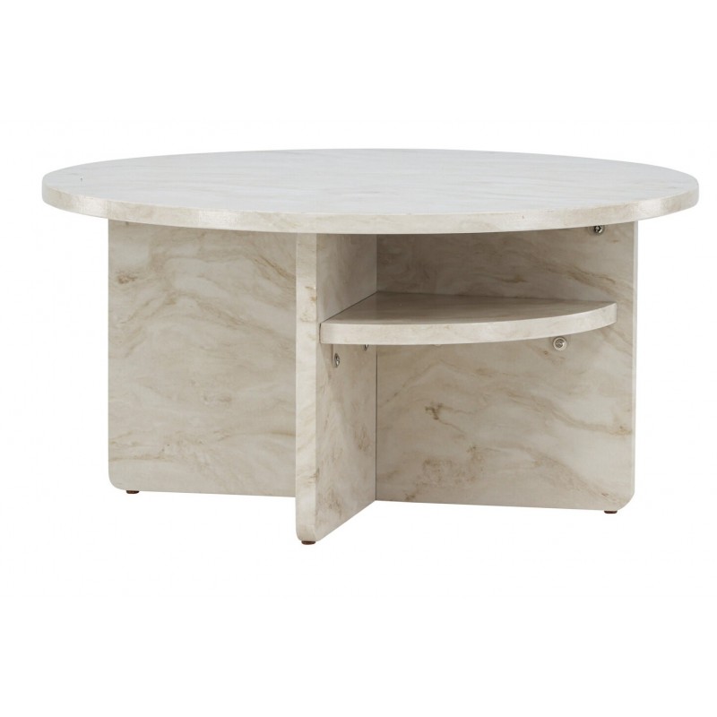 Ålesund Sofabord Ø85 cm- Beige billede