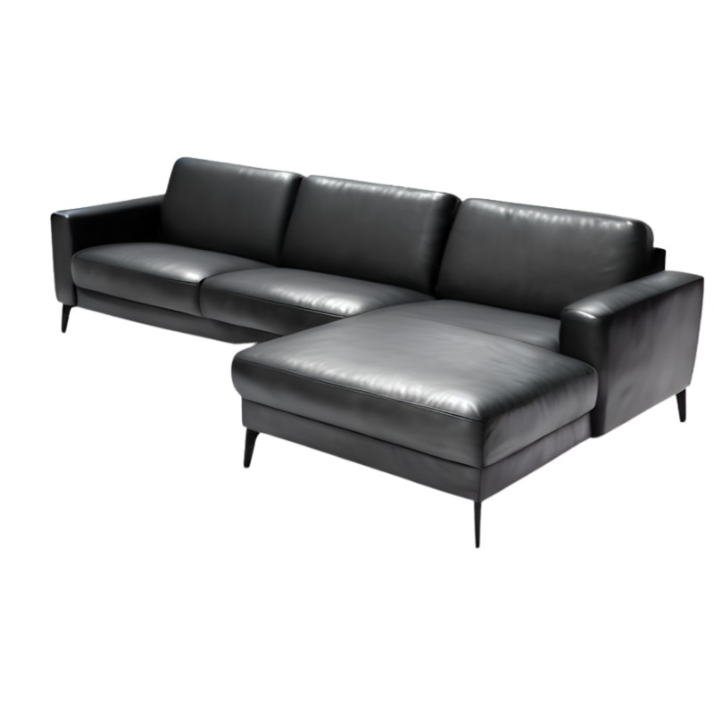 Esbjerg læder chaiselongsofa Højrevendt