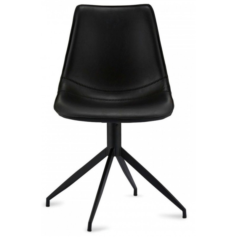 Isabel spisebordstol med armlæn - Mørkebrunt