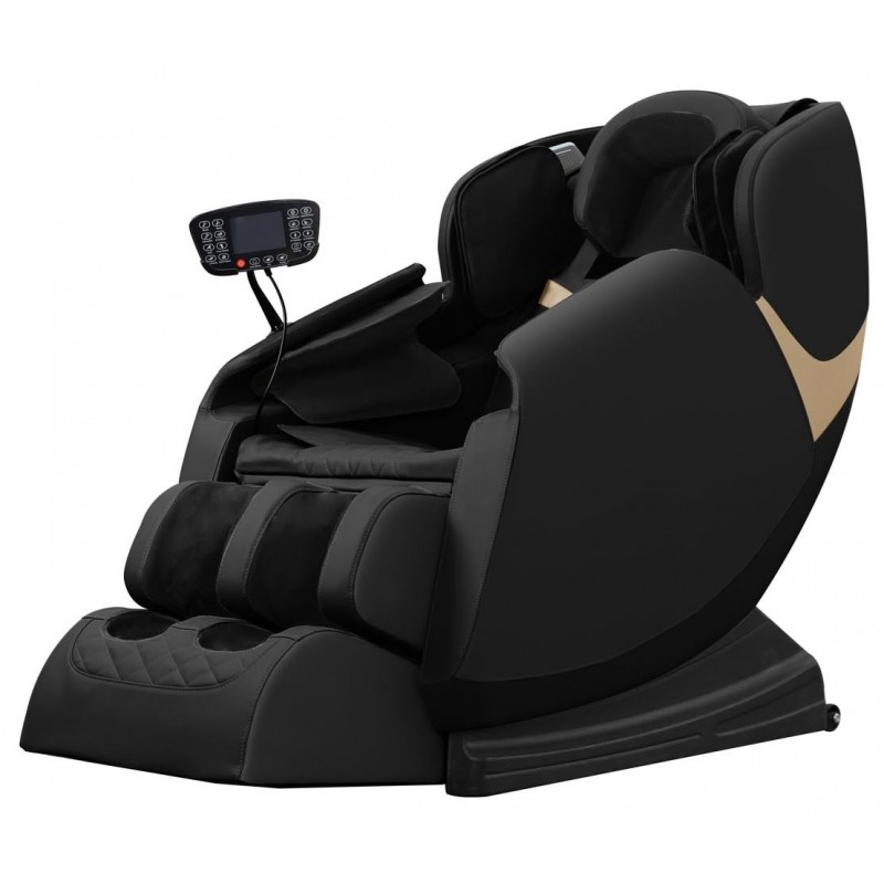 SOLARIA Massagestol med Varmefunktion -  Sort / Guld