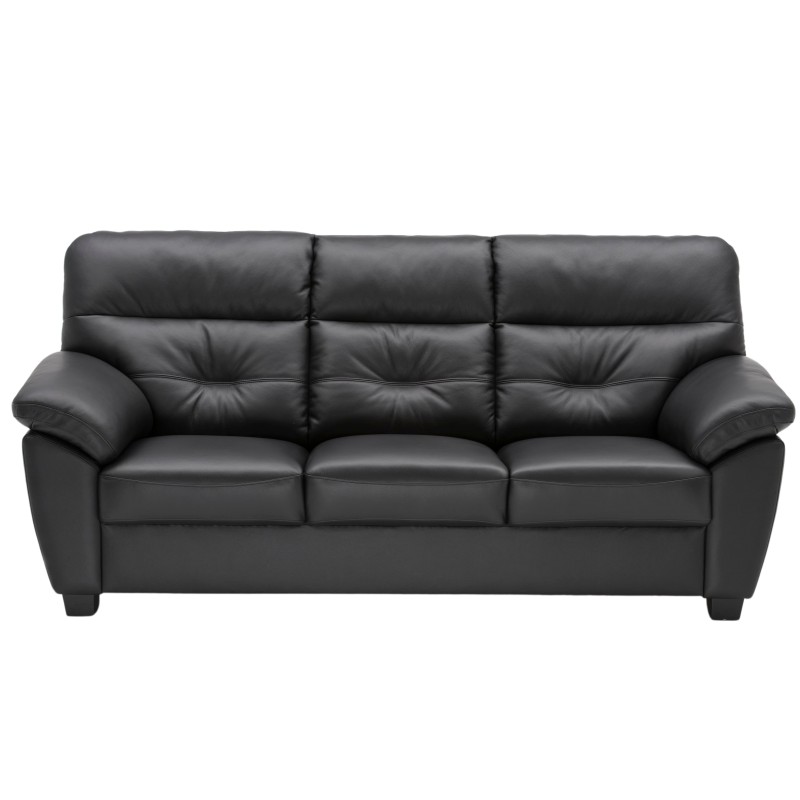 Dalby 3 pers lædersofa