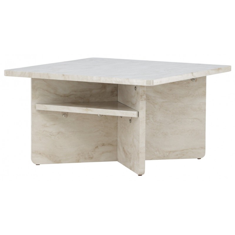 Ålesund Sidebord 75 x 75 cm - Beige billede