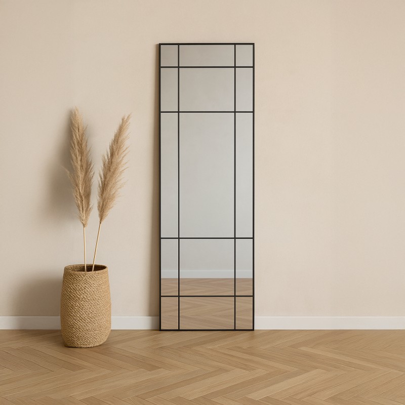 Lake New Yorker spejl - 193x67cm - Sort billede