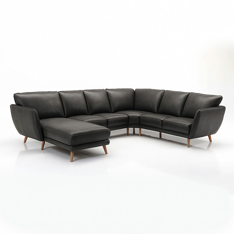 Liam Læderhjørnesofa - Venstrevendt