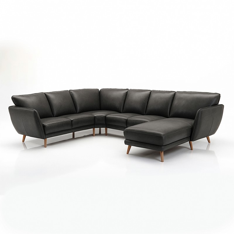Liam Læderhjørnesofa - Venstrevendt