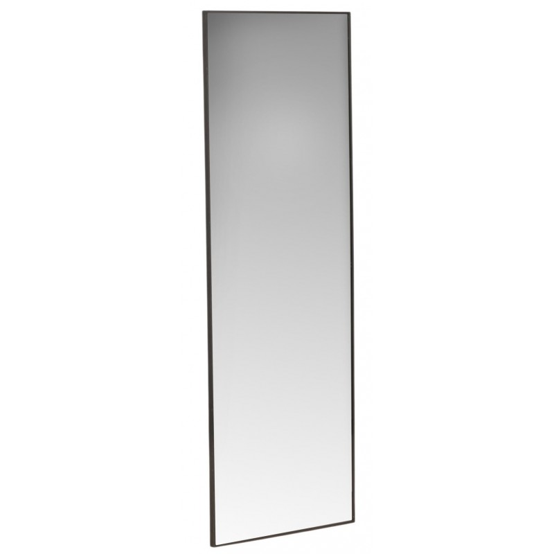 VENTURE DESIGN Dalton vægspejl, rektangulær - spejlglas og matsort aluminium (190x67 cm)