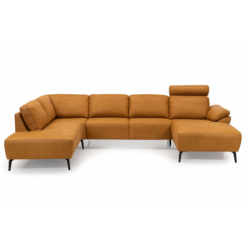 Roskilde Hjørnesofa med chaiselong Cognac - Højrevendt