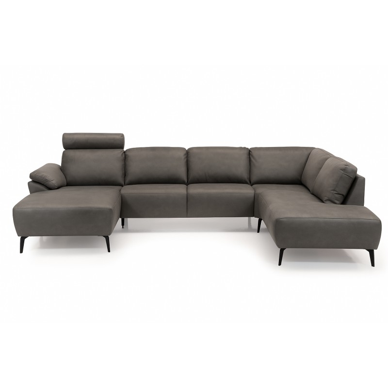 Roskilde Hjørnesofa med chaiselong Sort - Venstrevendt