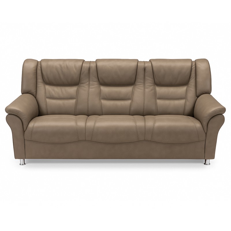Strib 3 Personers Soleda lædersofa