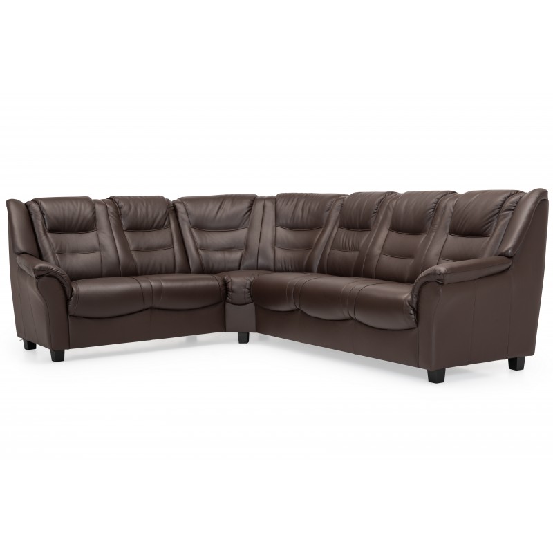 Strib LæderHjørnesofa