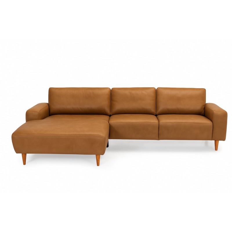 Almind læder chaiselongsofa venstrevendt