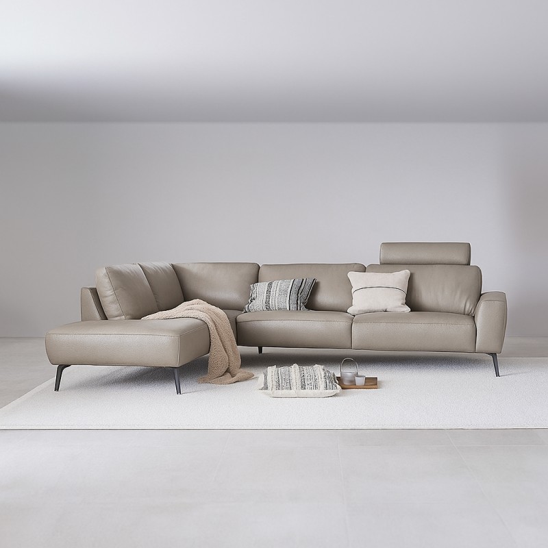 Copenhagen læderhjørnesofa - Venstrevendt