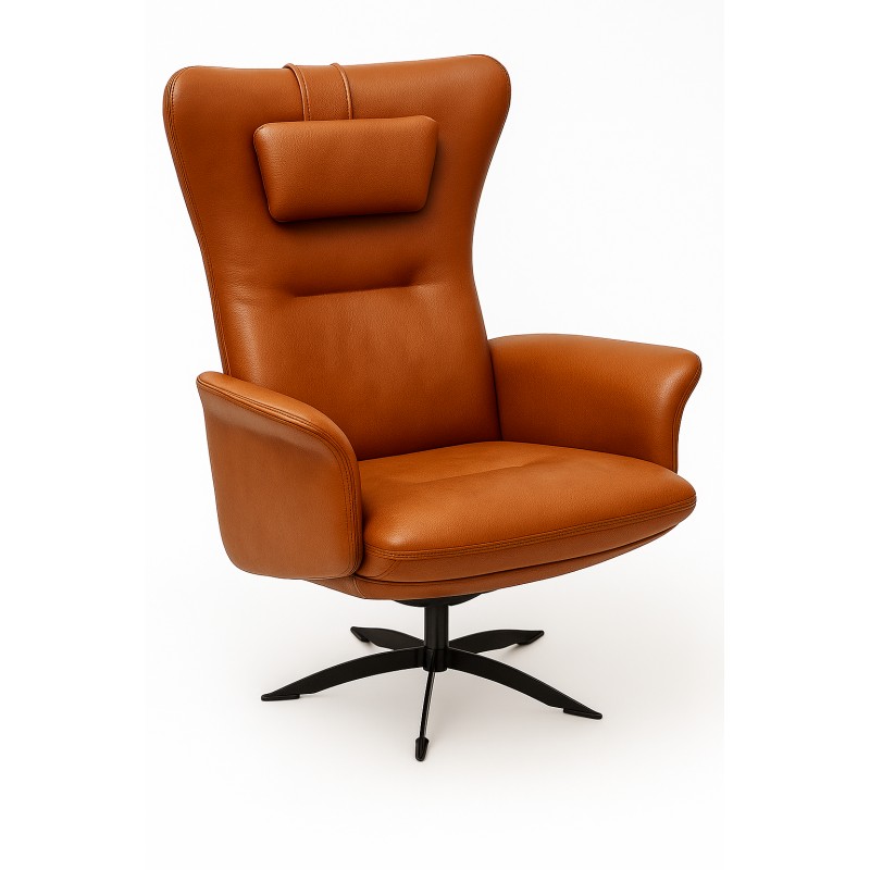 Opus Lænestol - Cognac Soleda læder