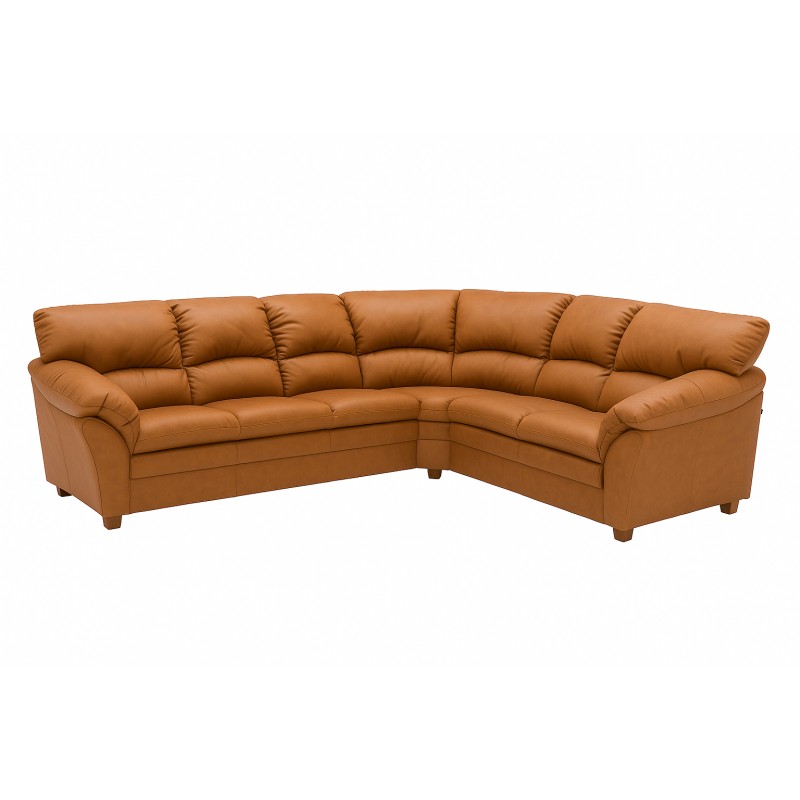 Tilst hjørnesofa i ægte Soleda læder Cognac - D32