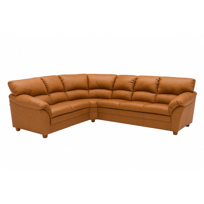Tilst hjørnesofa i ægte Soleda læder Cognac - D23