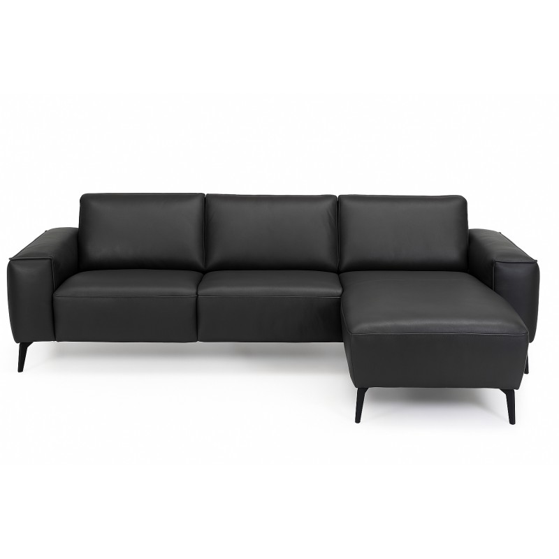Assens chaiselong lædersofa Højrevendt