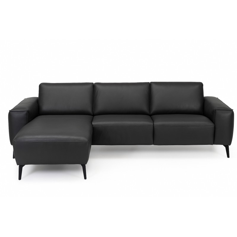 Assens chaiselong lædersofa Venstrevendt