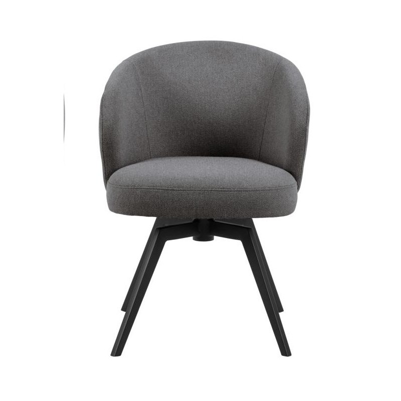 Darlene spisebordsstol med armlæn - Grå billede