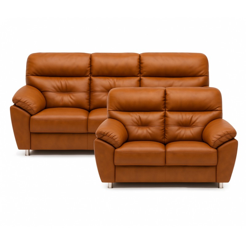 Dalby 3+2 pers lædersofasæt