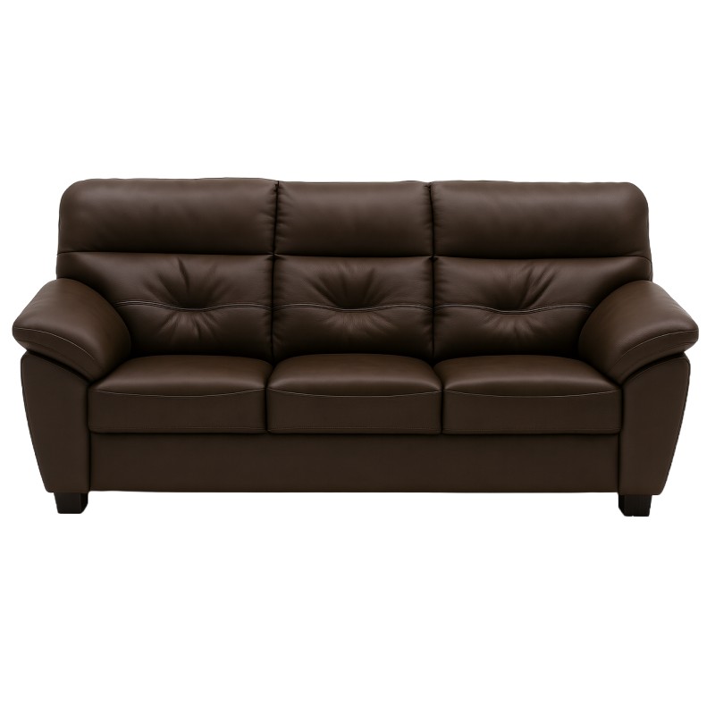 Dalby 3 pers lædersofa