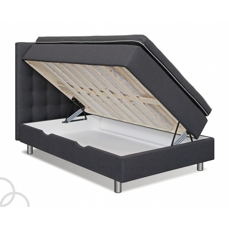 Accent Boksmadras M. Opbevaring 90x200 cm grå