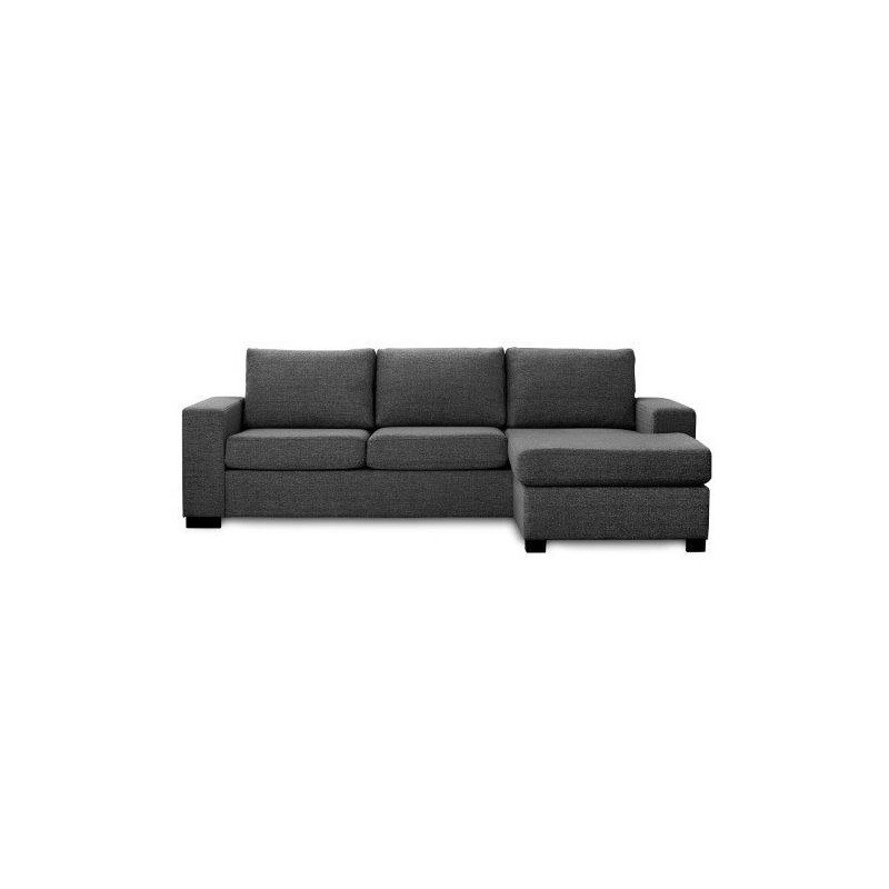 Detroit Chaiselongsofa - vendbar ANTHRACITE