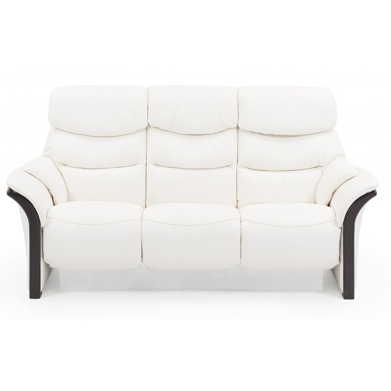 Hammel 3 pers hvid lædersofa