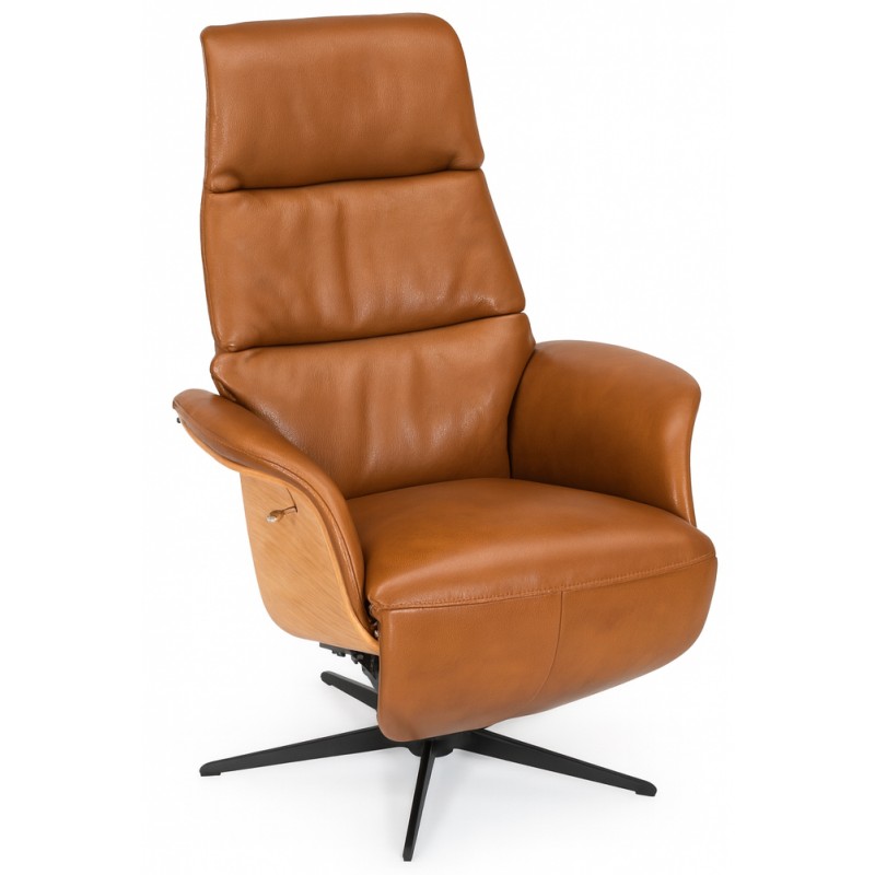 Dundee – lænestol med indbygget skammel