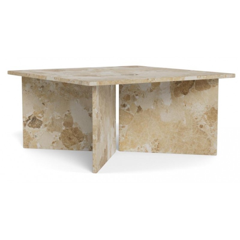 Sofabord Signature Quendia mat lattebrun marmor 90x90 cm loungebord