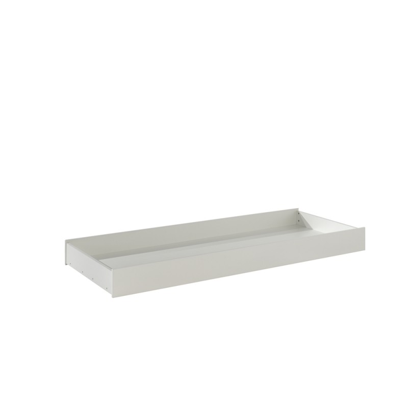 Sengeskuffe med ekstra seng – London, 90 × 190 cm, hvid