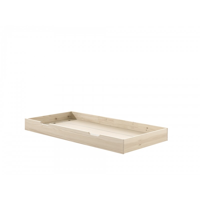 Sengeskuffe med opbevaring Fritz (90 x 190 cm) – Natur