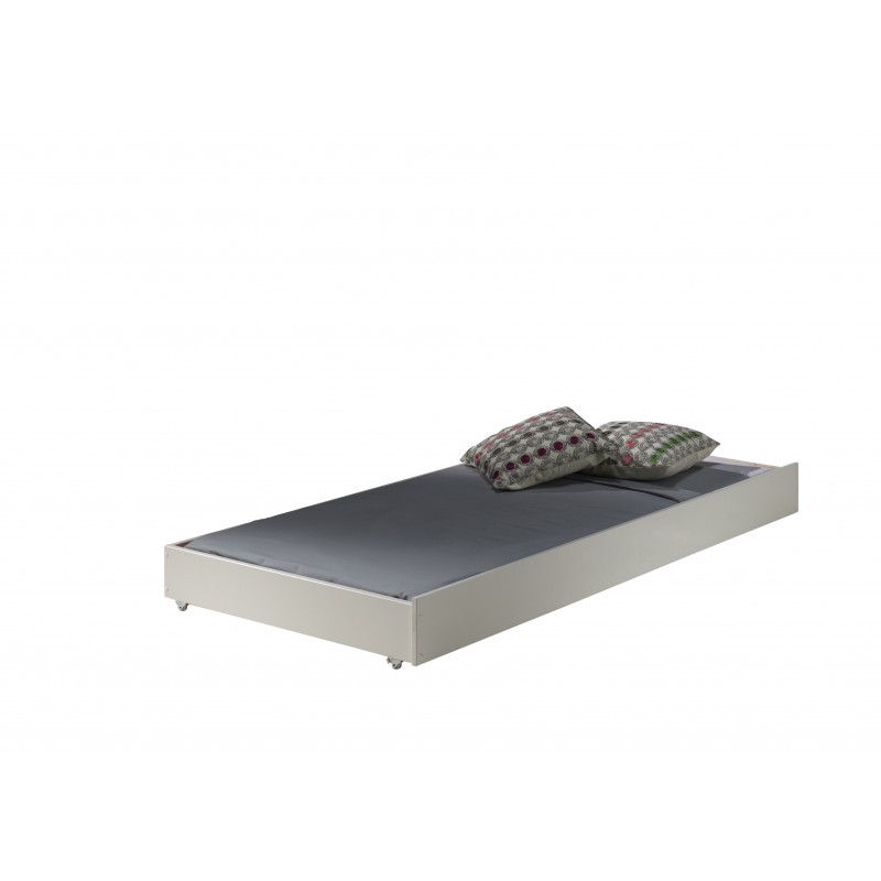 Sengeskuffe med ekstra soveplads 90 x 190 cm – Pino, hvid