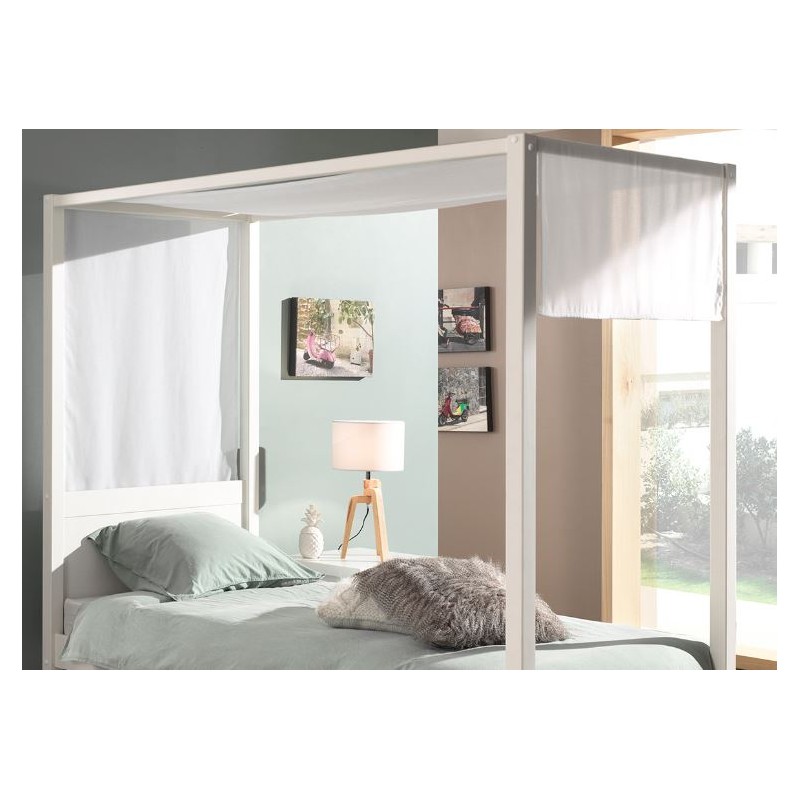 Himmelseng tekstilsæt – hvid (Pino, 90 cm)