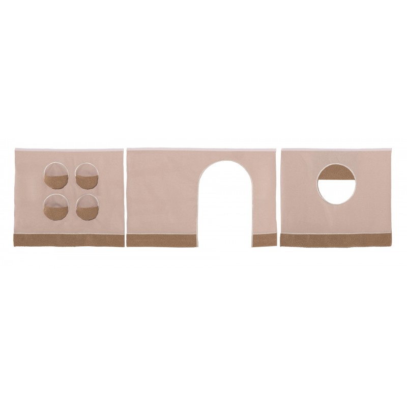 Sengeforhæng til mellemhøj seng – Forrest Oak tekstil, brun