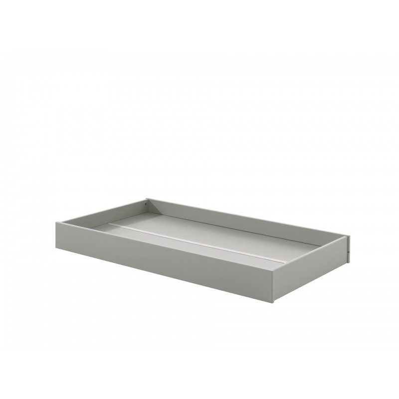 Sengeskuffe i massivt fyr – grå – TOD