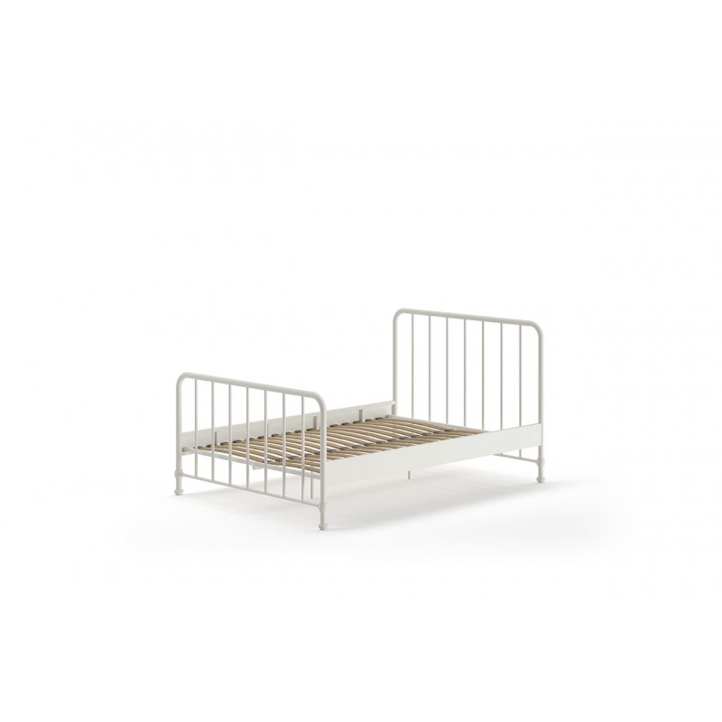 Seng metal 140 x 200 – Bronxx, hvid