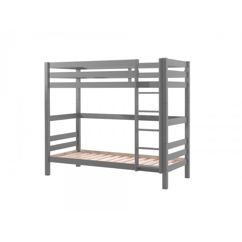 Køjeseng 90 x 200 cm – Pino, grå (H 180 cm)